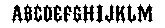 Classic Blackletter Font UPPERCASE