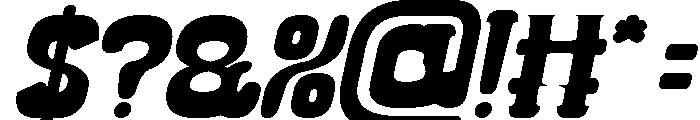 Classic Cartoon Bold Italic Font OTHER CHARS