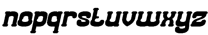 Classic Cartoon Bold Italic Font LOWERCASE