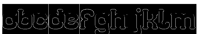 Classic Cartoon-Hollow-Inverse FONT