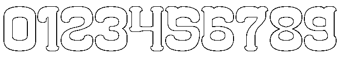 Classic Cartoon-Hollow Font OTHER CHARS