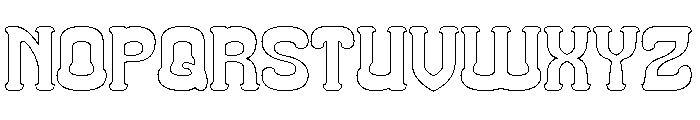 Classic Cartoon-Hollow Font UPPERCASE