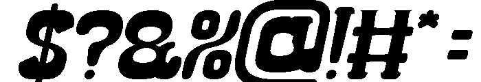 Classic Cartoon Italic Font OTHER CHARS
