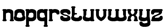Classic Cartoon Font LOWERCASE
