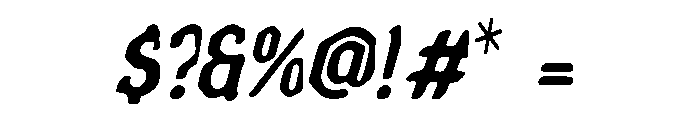 Classic Chic Blackle Font OTHER CHARS