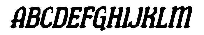 Classic Chic Blackle Font UPPERCASE
