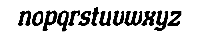 Classic Chic Blackle Font LOWERCASE