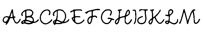 Classic_Cursive Font UPPERCASE