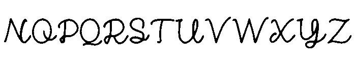 Classic_Cursive Font UPPERCASE