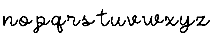 Classic_Cursive Font LOWERCASE