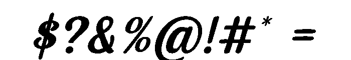Classic Eve Italic Font OTHER CHARS