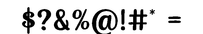 Classic Eve Font OTHER CHARS
