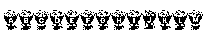 Classic Floral Font UPPERCASE