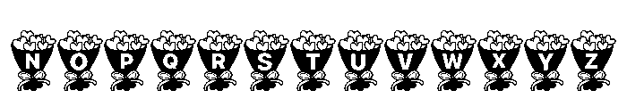 Classic Floral Font UPPERCASE