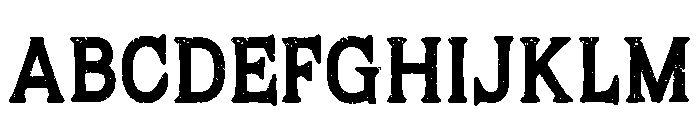Classic Grunge Regular Font UPPERCASE