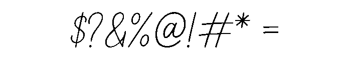 Classic Handwriting Font OTHER CHARS