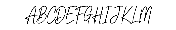Classic Handwriting Font UPPERCASE