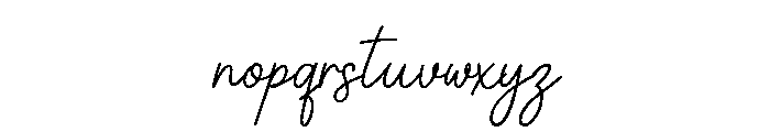 Classic Handwriting Font LOWERCASE