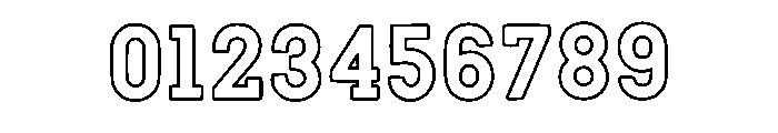 Classic Outline Regular Font OTHER CHARS