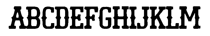 Classic Western Font UPPERCASE