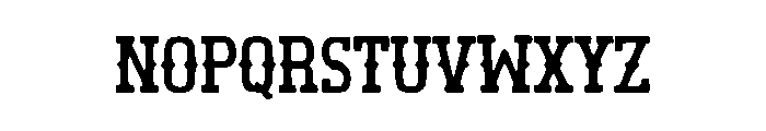 Classic Western Font LOWERCASE