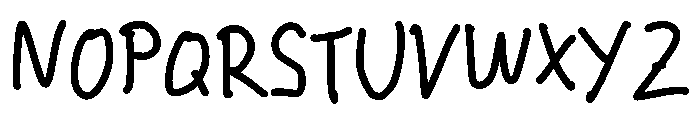 Classroom Doodle Font UPPERCASE