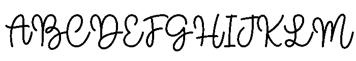 Classroom Memories Script Font UPPERCASE