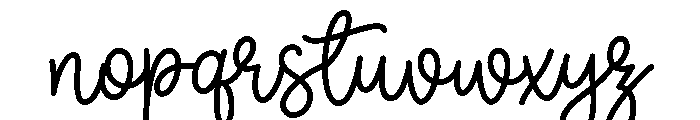 Classroom Memories Script Font LOWERCASE
