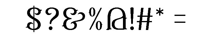 Classy Tattoo Font OTHER CHARS