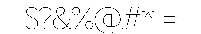 Claudian Thin Font OTHER CHARS