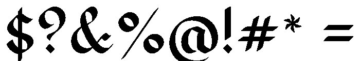 Claudore Font OTHER CHARS