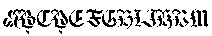 Claudore Font UPPERCASE