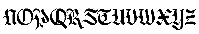 Claudore Font UPPERCASE