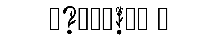 Claw Regular Font OTHER CHARS