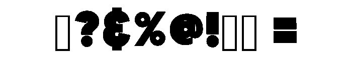 Clean Bold Regular Font OTHER CHARS