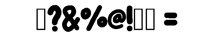 Clean Bubbles Regular Font OTHER CHARS