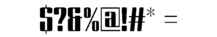 Clean Frame Font OTHER CHARS