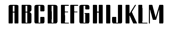 Clean Frame Font UPPERCASE