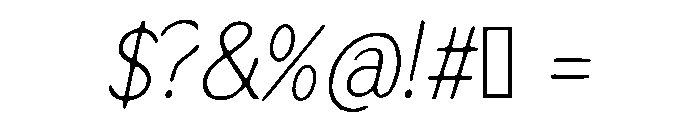 Clean_Minimal Font OTHER CHARS