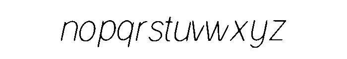 Clean_Minimal Font LOWERCASE