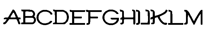 Clean_Modern Font UPPERCASE