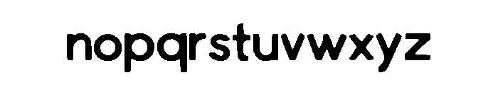 Clean_Modern Font LOWERCASE