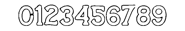 Clean_Outline Font OTHER CHARS