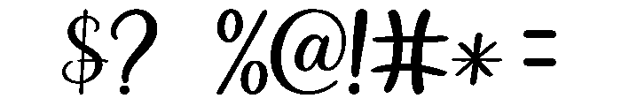 Clean Signature Font OTHER CHARS