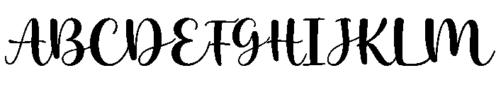 Clean Signature Font UPPERCASE