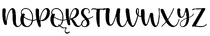 Clean Signature Font UPPERCASE