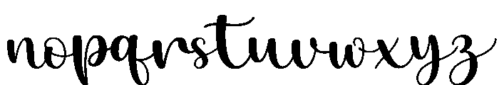Clean Signature Font LOWERCASE