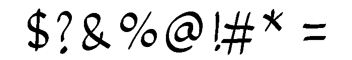 Clean Writing Regular Font OTHER CHARS