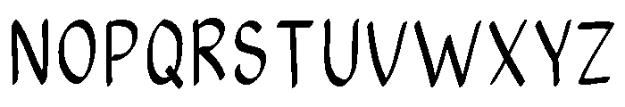 Clean Writing Regular Font UPPERCASE