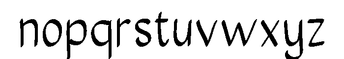 Clean Writing Regular Font LOWERCASE